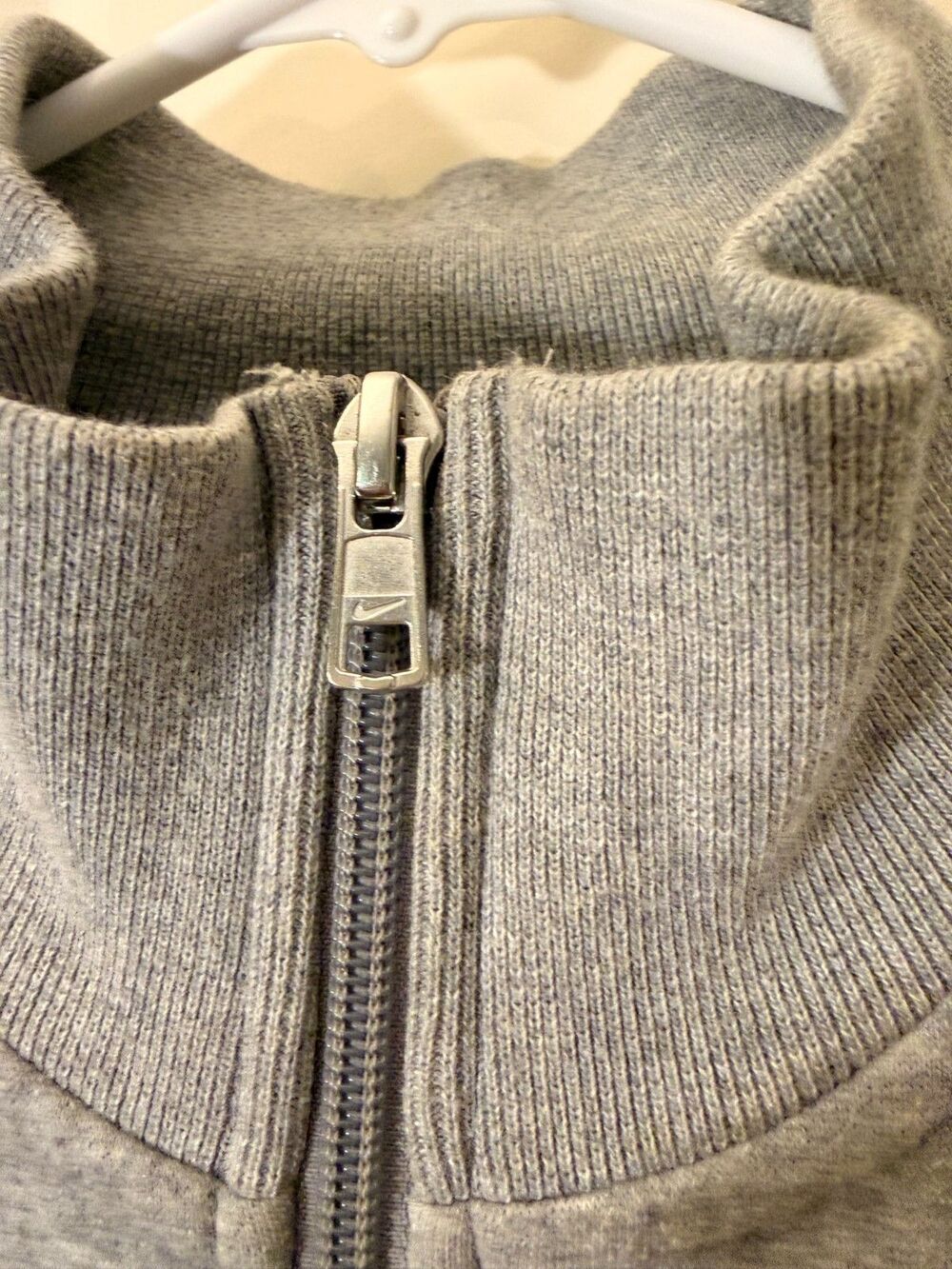 Vintage Nike The Athletic Dept Quarter Zip Fleece Sweatshirt Gray Womens XL Y2K - Picture 5 of 11